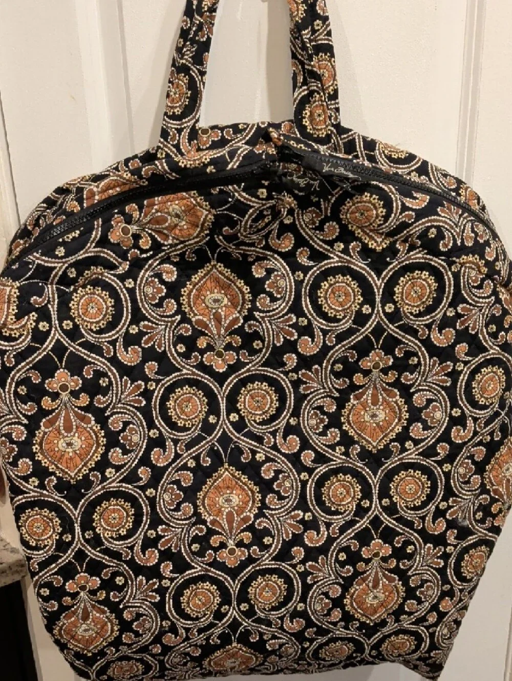 Vera Bradley Garment Bag in Black and Copper